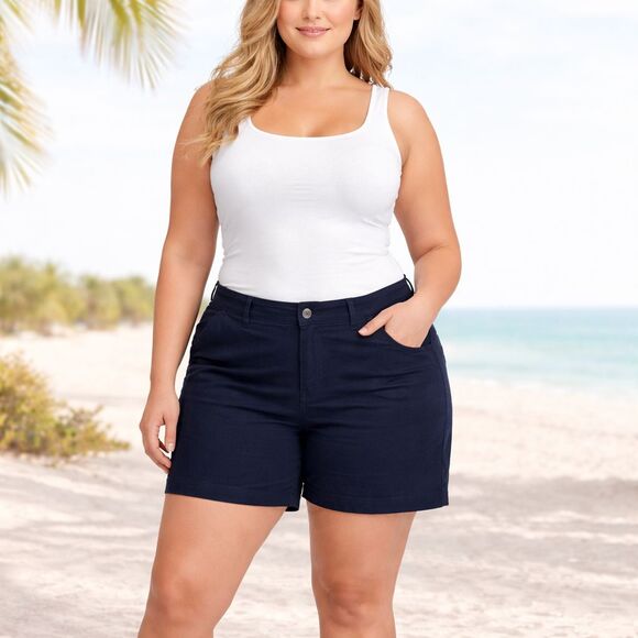 Old Navy Pants - Old Navy Everyday Short Chino Shorts Women's size 18 5.5” Inseam Minimalist Core